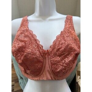 ELILA Primrose Stretch Lace Full Coverage Underwired Bra 2311 Size 36F NWOT